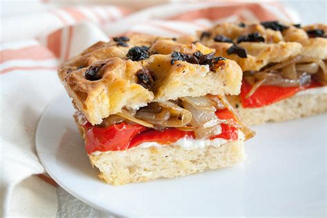 roasted-red-pepper-and-caramelized-onion-focaccia image