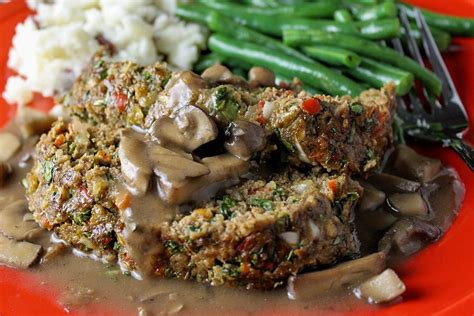 healthy-meatloaf-recipe-with-mushroom-gravy-two image