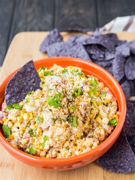 mexican-corn-dip-skinny-and-easy-to-make-rachel image