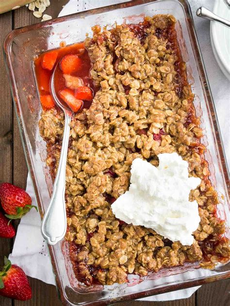 old-fashioned-strawberry-rhubarb-crisp-plated-cravings image