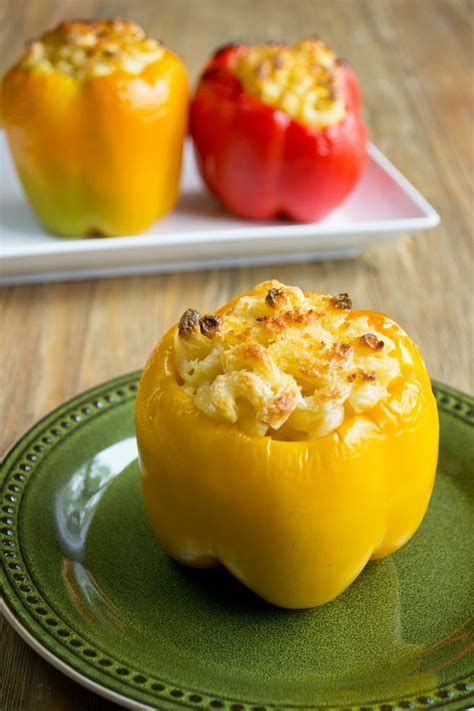 macaroni-and-cheese-stuffed-peppers-thecookful image
