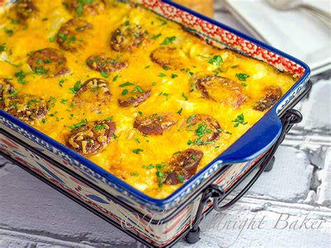 cheesy-kielbasa-potato-casserole-the-midnight-baker image