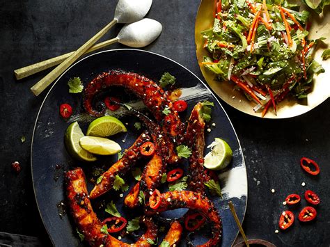 grilled-octopus-with-korean-barbecue-sauce-and-baby image