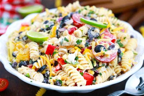 southwest-ranch-pasta-salad-recipe-video-sweet image