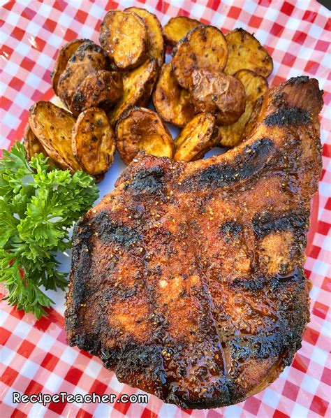 best-damn-grilled-pork-chops-recipeteacher image