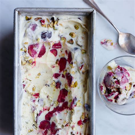 vanilla-almond-ice-cream-with-cherries-and-pistachios image