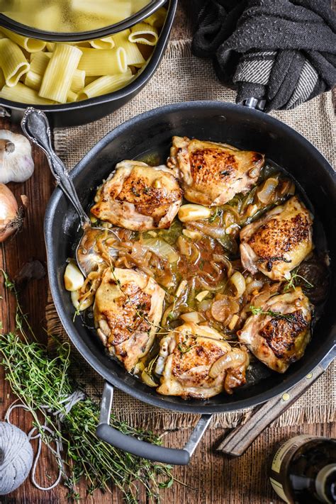 braised-chicken-thighs-with-garlic-and-onion-pardon image