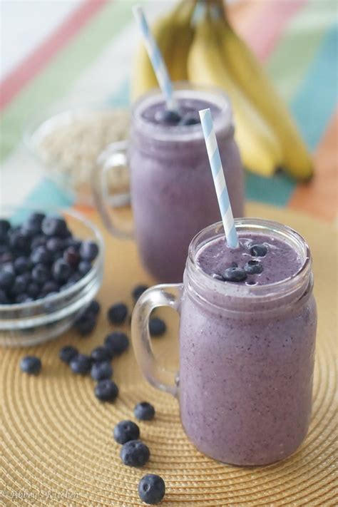 healthy-blueberry-cobbler-smoothie-high-protein image