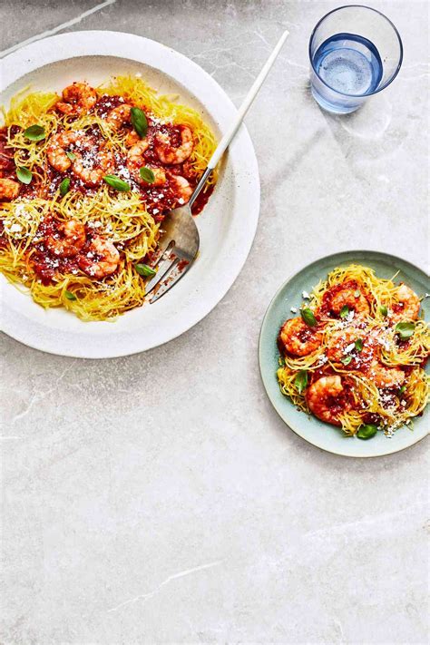 spicy-spaghetti-squash-with-shrimp-southern-living image