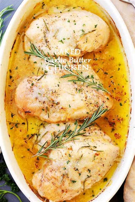 baked-garlic-butter-chicken-quick-chicken-breast image