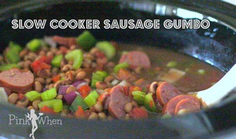 slow-cooker-sausage-gumbo-recipe-pinkwhen image