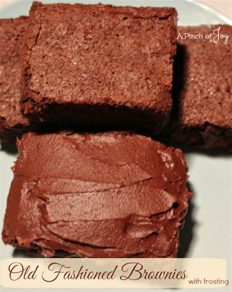 old-fashioned-brownie-with-frosting-a-pinch-of-joy image