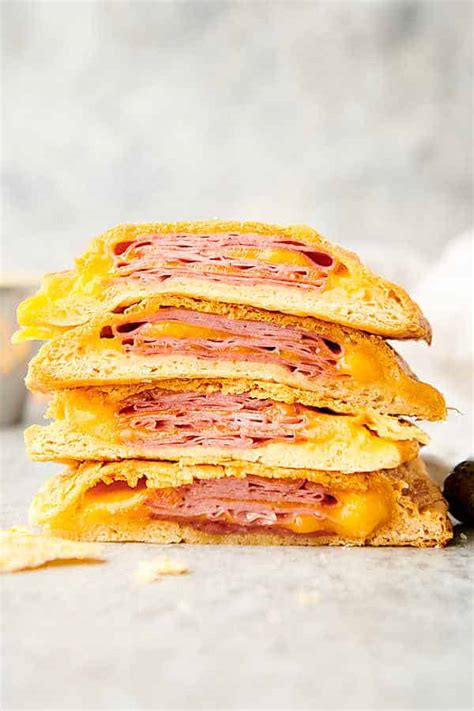 air-fryer-hot-pockets-with-crescent-roll-dough-ham image