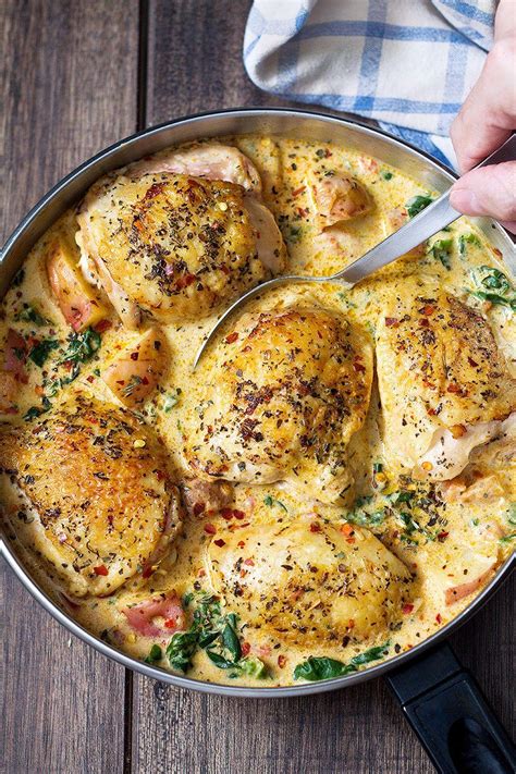 chicken-and-potatoes-with-garlic-parmesan-spinach image