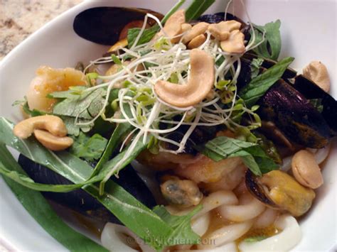shrimp-and-mussel-thai-noodle-bowl image