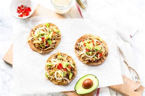 how-to-make-the-best-chicken-tostadas-easy-recipe-the image