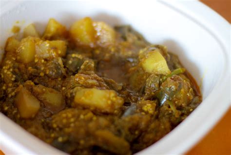 auberginebrinjal-with-potatoes-recipe-bhavanis image