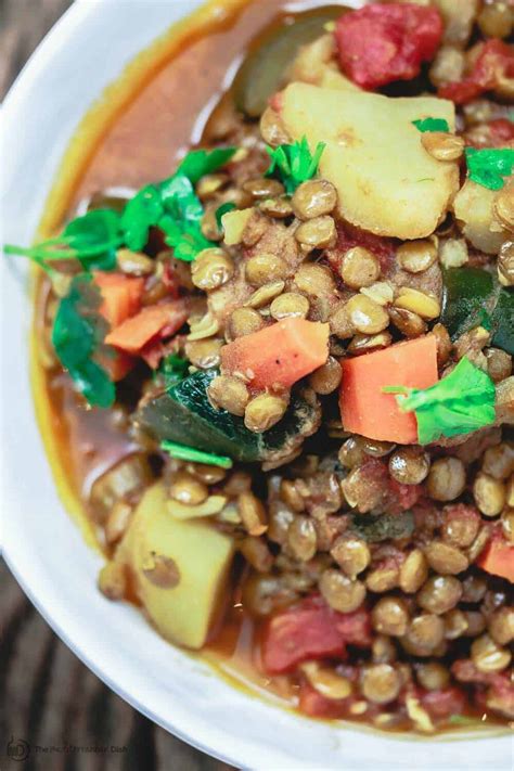 hearty-one-pot-lentil-stew-the-mediterranean-dish image