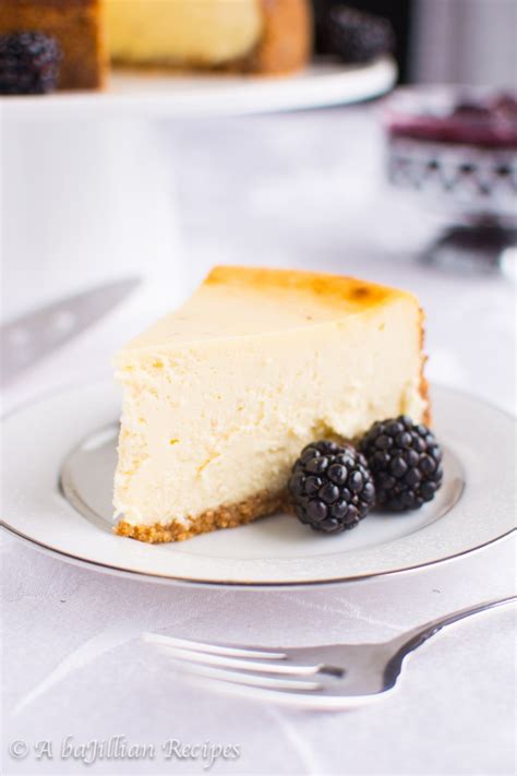 new-york-style-cheesecake-with-blackberry-topping image