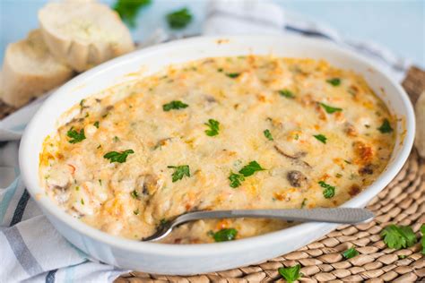 seafood-casserole-recipe-with-shrimp-and-crabmeat image