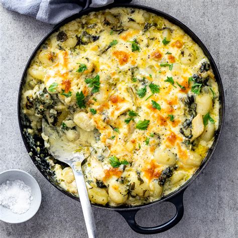 spinach-artichoke-baked-gnocchi-simply-delicious image