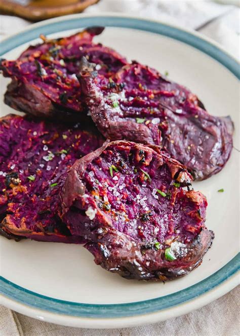 roasted-stokes-purple-sweet-potato-recipe-smashed image