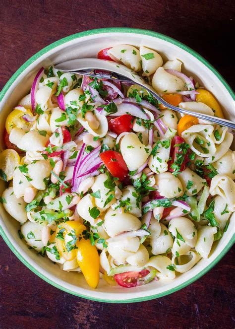 pasta-and-bean-picnic-salad-recipe-simply image