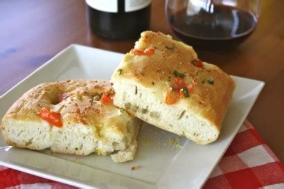 focaccia-with-tomato-green-onion-and-garlic-tasty image