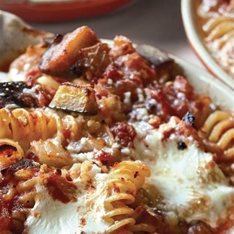 baked-pasta-with-tomatoes-eggplant image