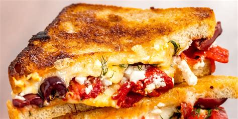 best-greek-grilled-cheese-recipe-delish image