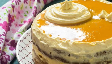 mango-cake-with-cream-and-mango-glaze image