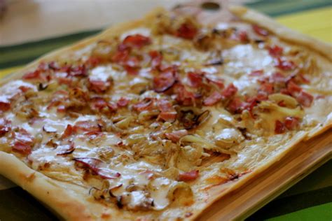 tarte-flambee-recipe-alsatian-bacon-and-onion-tart image