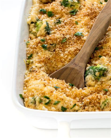 healthy-cheesy-broccoli-quinoa-bake-chef-savvy image