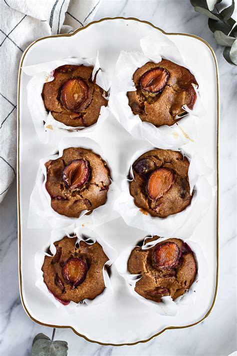 healthy-plum-muffins-heavenlynn-healthy image
