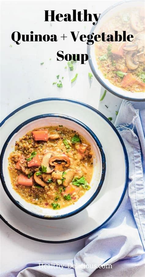 creamy-mushroom-quinoa-soup-healthy-delicious image