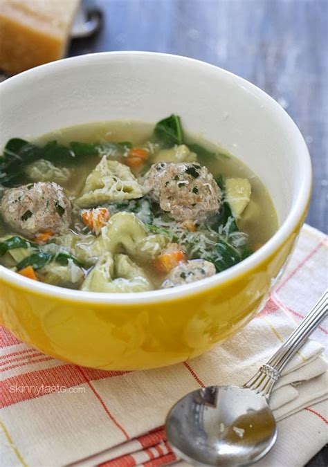 turkey-meatball-tortellini-soup-with-spinach image