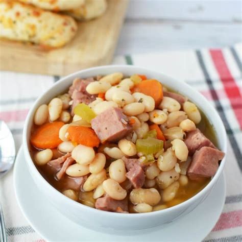 the-best-crock-pot-ham-and-bean-soup image