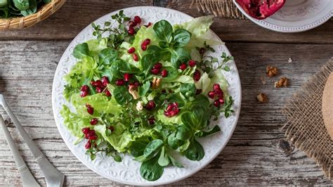 escarole-and-butter-lettuce-salad-with-pomegranate image