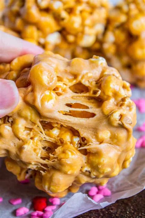 easy-butterscotch-popcorn-balls-the-food-charlatan image