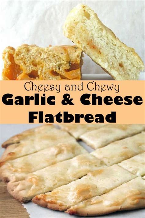 garlic-cheese-flat-bread-chewy-cheesy-and image