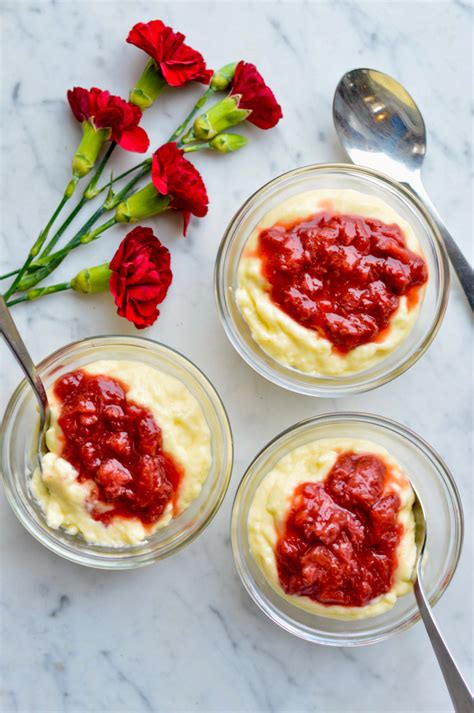paleo-lemon-cream-pudding-with-strawberry-sauce image