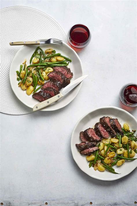 steak-with-gnocchi-and-green-beans-recipe-real-simple image