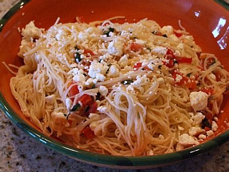 greek-spaghetti-with-tomatoes-and-feta-recipe-girl image