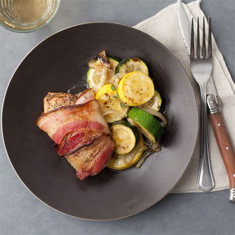 bacon-wrapped-chicken-with-roasted-zucchini image