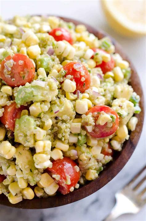 cilantro-quinoa-corn-salad-fresh-healthy-the image