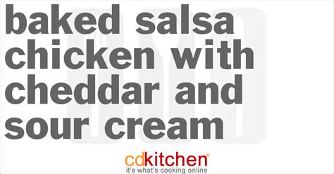 baked-salsa-chicken-with-cheddar-and-sour-cream image