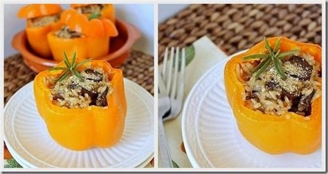 rice-and-mushroom-stuffed-peppers-running-to-the-kitchen image