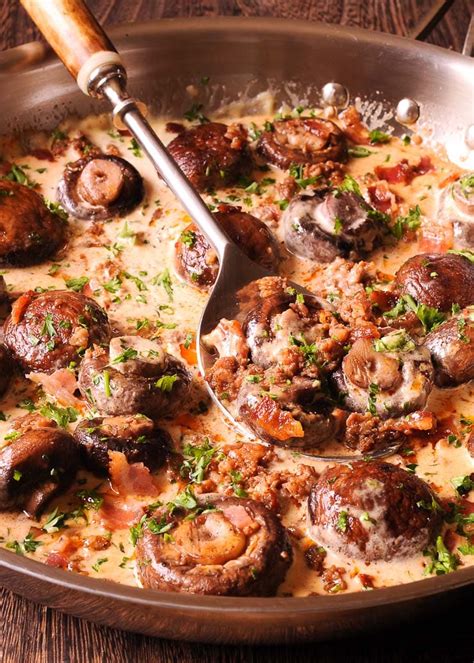 creamy-mushrooms-and-sausage-whatsinthepan image