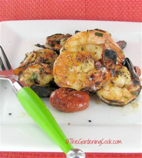 grilled-shrimp-with-herbed-honey-marinade image