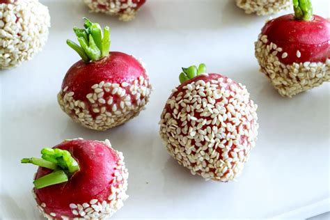 recipe-brown-butter-and-tahini-dipped-radishes-kitchn image